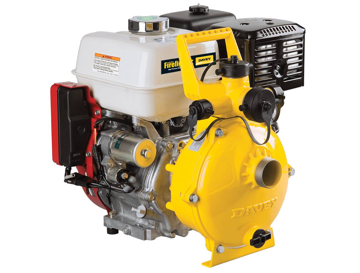 Davey Single Stage Wide / Honda GX390ES Pump and Engine Combo Electric Start